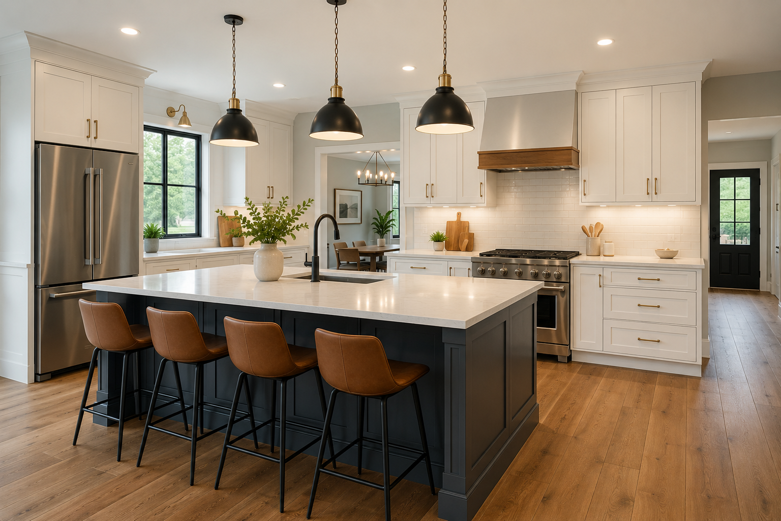 Kitchen remodeling by Eagle HS Improvement
