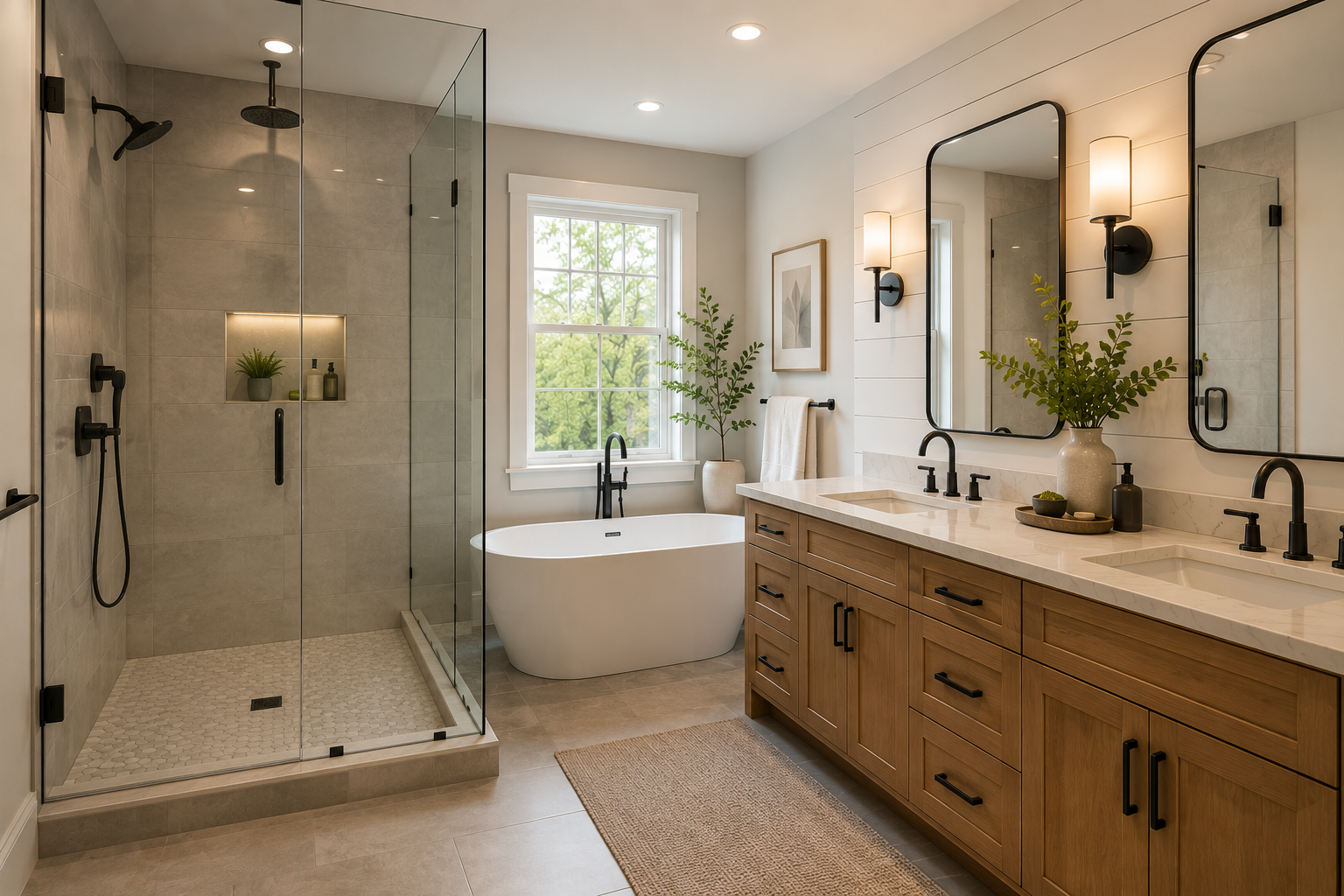 Bathroom remodeling by Eagle HS Improvement