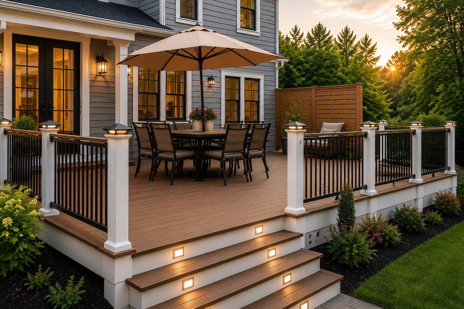 Custom deck construction by Eagle HS Improvement