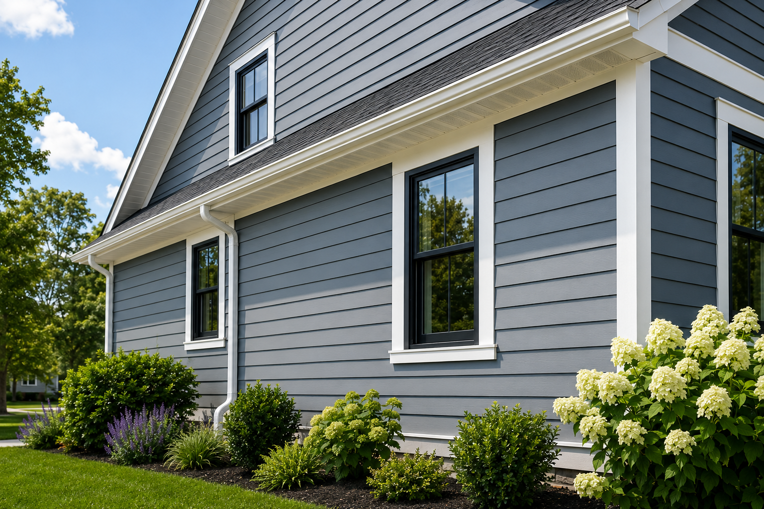 Residential siding installation by Eagle HS Improvement