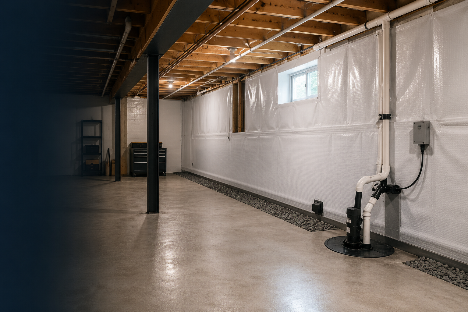Basement waterproofing and foundation protection by Eagle HS Improvement